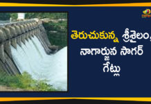 Mango News Telugu, Nagarjuna Sagar, nagarjuna sagar dam, nagarjuna sagar dam gates, nagarjuna sagar dam videos, nagarjuna sagar dam water level, Nagarjuna Sagar Gates Lifted, Nagarjuna Sagar Gates Lifted On Sunday, Srisailam, srisailam dam, Srisailam Gates Lifted, Srisailam Nagarjuna Sagar, Srisailam Nagarjuna Sagar Gates Lifted, Srisailam Nagarjuna Sagar Gates Lifted On Sunday, Telangana Latest News, Telangana News, telangana updates, telugu news