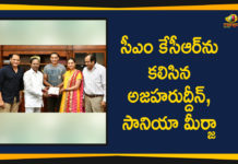 Azharuddin And Sania Mirza Meet CM KCR, Mango News Telugu, Political Updates 2019, Pragati Bhavan, Sania Mirza Meet CM KCR, telangana, Telangana Breaking News, Telangana Political Live Updates, Telangana Political Updates, Telangana Political Updates 2019