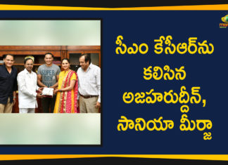 Azharuddin And Sania Mirza Meet CM KCR, Mango News Telugu, Political Updates 2019, Pragati Bhavan, Sania Mirza Meet CM KCR, telangana, Telangana Breaking News, Telangana Political Live Updates, Telangana Political Updates, Telangana Political Updates 2019