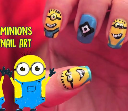 nail,art,#DIY,minion,CARTOON,nails,Drawing,Sketch,color,bob,stuart,kevin,dave,poochi,tools,One,Eye,girls,kids,youngsters,dotting,brush,yellow,bellow,colors,minions,poopaye,baboi,tulaliloo,ti,amo!,para,tu,Cute,Despicable Me 2,paint,your,at home,easy,simple,Decoración de uñas Minions,Easy Halloween Design,Cartoon Characters,carl,phil,fingers,blue,black,White,ready,party,animated