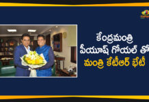 KTR Latest News, KTR Meets Union Minister Piyush Goyal In Delhi, Mango News Telugu, Minister KTR, Political Updates 2020, Telangana Breaking News, Telangana Political Live Updates, Telangana Political Updates, Telangana Political Updates 2020, Union Minister Piyush Goyal