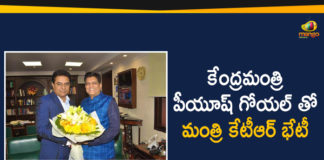 KTR Latest News, KTR Meets Union Minister Piyush Goyal In Delhi, Mango News Telugu, Minister KTR, Political Updates 2020, Telangana Breaking News, Telangana Political Live Updates, Telangana Political Updates, Telangana Political Updates 2020, Union Minister Piyush Goyal