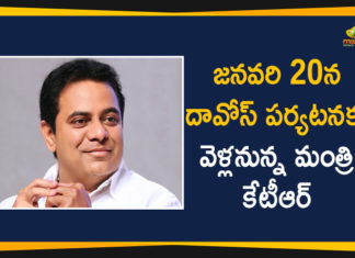 KTR Latest News, KTR Participate In WEF, Mango News Telugu, Minister KTR Will Go To Davos, Political Updates 2020, telangana, Telangana Breaking News, Telangana Political Live Updates, Telangana Political Updates