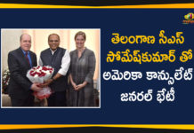 Consulate General of US Joel Reifman, Mango News Telugu, Political Updates 2020, telangana, Telangana Breaking News, Telangana Chief Secretary Somesh Kumar, Telangana Political Live Updates, Telangana Political Updates