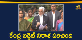 Ap Political Live Updates, Ap Political News, Mango News Telugu, Union Budget 2020, Union Budget 2020-21, Union Budget 2020-21 Live Updates, Union Budget Session, Union Budget News, Vijayasai Reddy Comments On Union Budget 2020-21, YCP MP Vijayasai Reddy