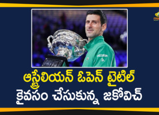 Australian Open 2020, Australian Open 2020 Mens Final, Djokovic seals 8th Australian Open, latest sports news 2020, Mango News Telugu, Novak Djokovic Beats Dominic Thiem, Novak Djokovic Wins 8th Australian Open Title