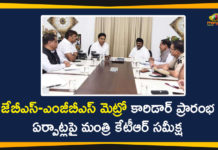 Hyderabad Metro Rail, JBS-MGBS Metro Corridor, JBS-MGBS Metro Line, Jubilee Bus Station, KTR Conducts Review Over JBS-MGBS Metro Corridor, KTR Over JBS-MGBS Metro Corridor Launch, Mahatma Gandhi Bus Station, Mango News Telugu, Minister KTR Latest News, Telangana Breaking News