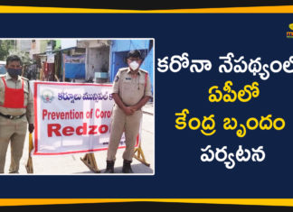 Andhra Pradesh, AP Corona Positive Cases, AP Coronavirus, AP COVID 19 Cases, AP Total Positive Cases, Central Inter Ministerial Team, Central Inter Ministerial Team Reached to AP, Central Inter Ministerial Team to Monitor AP Corona Situation, Central Team, Central Team Monitor Corona Situation, Central Team Visits AP