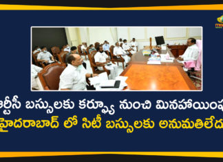 Govt Exempts RTC Buses from Night Curfew, Hyderabad, RTC Buses Exempts from Night Curfew, Telangana Goverment, Telangana Govt, Telangana Lockdown Relaxations, telangana lockdown updates, Telangana RTC Buses, Telangana RTC Buses Exempts from Night Curfew, TSRTC
