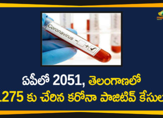 Andhra Pradesh, AP Corona Cases, AP Corona Positive Cases, AP Coronavirus, AP COVID 19 Cases, AP Total Positive Cases, Corona Positive Cases, Coronavirus, Coronavirus state-wise count in India, COVID-19, State wise Corona Positive Cases, State-wise Corona Positive Cases List in India, telangana, Telangana Coronavirus, Telangana Coronavirus Deaths