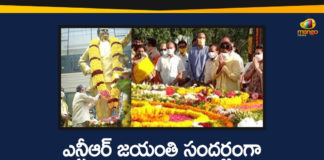 Celebrities Pay Tribute NTR Birth Anniversary, Celebrities Pay Tribute to NTR, Mango News Telugu, N T Rama Rao 98th Birthday Anniversary, NTR, NTR 98th Birthday Anniversary, NTR Birth Anniversary, Tollywood Updates, Tributes paid to NTR on birth anniversary
