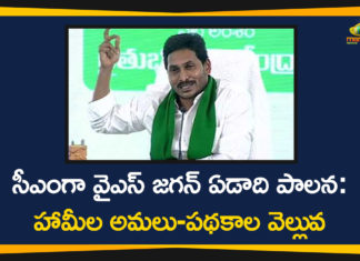 Andhra Pradesh CM, AP CM List Of Welfare Schemes Introduced, AP List Of Welfare Schemes, YS Jagan, YS Jagan Completes One Year As AP CM, YS Jagan first year as Andhra chief minister, YS Jagan List Of Welfare Schemes, YS Jagan One Year As AP CM, YSRCP Completes One Year, YSRCP Completes One Year Of Governance