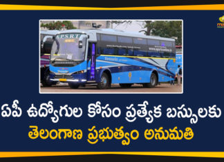 Amaravati, AP News, AP Secretariat Employees, Mango News Telugu, Special Buses For AP Employees, telangana, Telangana Govt, Telangana Govt Gives Permission to 400 AP Secretariat Employees, Telangana News, Telangana Political News, Telangana Special Buses For AP Employees