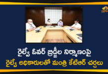 KTR Discussed with South Central Railway Officials, KTR Discussed with South Central Railway Officials on Railway Over Bridges, KTR Latest News, KTR on Railway Over Bridges, Minister KTR, Railway Over Bridges, South Central Railway Officials, telangana