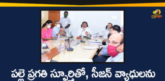 Errabelli Dayakar Latest News, Errabelli Dayakar Rao, Minister Errabelli, Minister Errabelli Video Conference, Minister Errabelli Video Conference with Public Representatives, Palle Pragathi Program, Seasonal Diseases, Telangana Palle Pragathi, Telangana Palle Pragathi Program, TRS Palle Pragathi Program