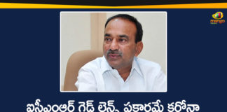 COVID-19 in Telangana, Etala Rajender, ICMR, ICMR Guidelines, Indian Council of Medical Research, Minister Etala Rajender, Minister Etala Rajender Regarding Control of Coronavirus, telangana, Telangana Coronavirus, Telangana Coronavirus Deaths, Telangana Health Minister Etala Rajender, Treating Corona Patients as per ICMR Guidelines