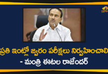 coronavirus in hyderabad, Eatala Rajender, Eatala Rajender Video Conference, Minister Eatala Rajender, Minister Eatala Rajender Video Conference, Minister Eatala Rajender Video Conference with Health Officials, telangana, Telangana Coronavirus, Telangana Coronavirus Deaths, Telangana Health Minister Eatala Rajender