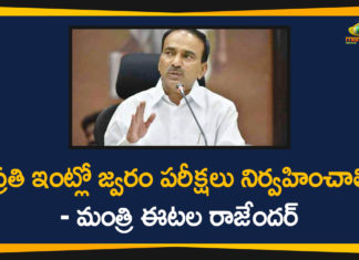 coronavirus in hyderabad, Eatala Rajender, Eatala Rajender Video Conference, Minister Eatala Rajender, Minister Eatala Rajender Video Conference, Minister Eatala Rajender Video Conference with Health Officials, telangana, Telangana Coronavirus, Telangana Coronavirus Deaths, Telangana Health Minister Eatala Rajender