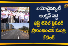 Minister KTR Inaugurated First Level Flyover at Biodiversity Junction in Hyderabad