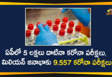 5 Lakh Plus Samples Tested Till Now in Andhra Pradesh, 5 Lakh Plus Samples Tested Till Now in AP, Andhra Pradesh, AP Corona Positive Cases, AP Coronavirus, AP Coronavirus Testing Laboratories, AP COVID 19 Cases, AP Total Positive Cases, Coronavirus, Coronavirus Tests, Coronavirus Tests In AP, COVID-19