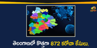 872 New Positive Cases In Telangana, Coronavirus, Coronavirus Breaking News, Coronavirus Latest News, COVID-19, telangana, Telangana Coronavirus, Telangana Coronavirus Cases, Telangana Coronavirus Deaths, Telangana Coronavirus New Cases, Telangana Coronavirus News, Telangana New Positive Cases