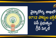 Andhra Pradesh, AP Govt Gives Green Signal to Recruit 9712 Vacant Posts, AP Health Department, AP Health Department Vacant Posts, AP Health Department Vacant Posts Recruitment, AP News, Recruit 9712 Vacant Posts in Health Department, Vacant Posts in AP Health Department