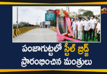 Home Minister Mohammed Mahmood Ali Inaugurates Steel Bridge at Punjagutta