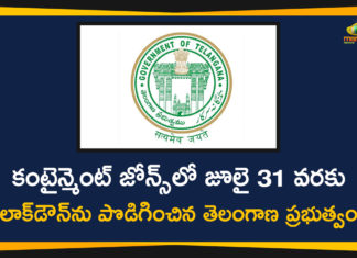 telangana, Telangana Containment Zones, Telangana Govt Extends Lockdown, Telangana Govt Extends Lockdown Till July 31st, Telangana Lockdown, Telangana Lockdown News, Telangana News