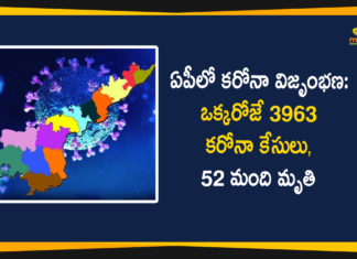ఏపీలో కరోనా తీవ్రత: ఒక్కరోజే 3963 కరోనా కేసులు, 52 మంది మృతి AP Corona Updates, andhra pradesh, AP Corona Positive Cases, AP Coronavirus, AP COVID 19 Cases, AP Total Positive Cases, Coronavirus, Coronavirus Breaking News, coronavirus latest news, Coronavirus live updates, COVID-19, Total Corona Cases In AP