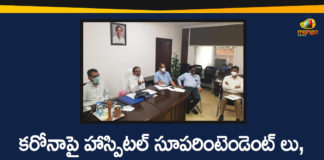 Eatala Rajender, Medical Department Officials, Minister Eatala Rajender, Minister Eatala Rajender Video Conference, Minister Eatala Rajender Video Conference with Health Officials, Telangana Health Minister, Telangana Health Minister Eatala Rajender