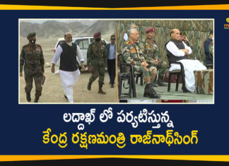Defence Minister, Defence Minister Rajnath Singh, Defence Minister Rajnath Singh arrives in Ladakh, Defence Minister Rajnath Singh In Ladakh, Defence Minister Rajnath Singh Visit Ladakh, Rajnath Singh, Rajnath Singh Ladakh visit latest updates