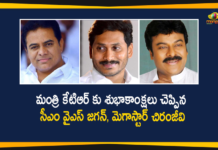 AP CM YS Jagan and Megastar Chiranjeevi Conveys Birthday Wishes to Minister KTR