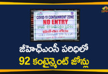 92 Containment Zones in GHMC, Containment Zones, Coronavirus, Coronavirus Breaking News, Coronavirus Latest News, Coronavirus outbreak, COVID-19, GHMC, GHMC Containment Zones, GHMC Containment Zones List, Hyderabad, telangana, Telangana Coronavirus