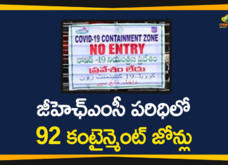 92 Containment Zones in GHMC, Containment Zones, Coronavirus, Coronavirus Breaking News, Coronavirus Latest News, Coronavirus outbreak, COVID-19, GHMC, GHMC Containment Zones, GHMC Containment Zones List, Hyderabad, telangana, Telangana Coronavirus