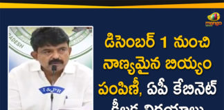 Minister Perni Nani Press Conference on AP Cabinet Meeting Key Decisions