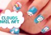 Nail Arts,nails,Rainbow,color,Cute,clouds,tutorials,easy,simple,Nail Color,Glitter,diy,nail art videos,Striped Rainbow,Rainbow nail art,pretty,cool,Epic,awesome,FUNKY,shiny,glossy,colors,blue,yellow,rainbow art designs,french nails,Fun,short nails