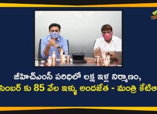 2BHK Housing Government of Telangana, Dignity Housing Schemes, Dignity Housing Schemes in Hyderabad, Hyderabad, KTR On Dignity Housing Schemes in Hyderabad, Minister KTR, Minister KTR Review Meeting, Status of Dignity Housing Schemes, Telangana 2BHK Housing Scheme