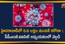 CCMB-IICT Study Says 6.6 Lakh may have been Infected with Coronavirus in Hyderabad