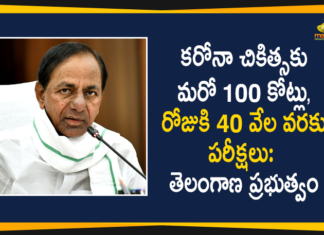 Telangana Govt Releases Rs 100 Cr for Corona Treatment and Decides to do 40000 Tests Per Day