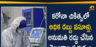 Corona Treatment, Corona Treatment In Hyderabad, Corona Treatment in Private Hospitals, Coronavirus, Prices For Corona Treatment in Private Hospitals, Private Hospital in Hyderabad, Telangana Govt, Telangana Govt Revokes Corona Treatment Permission
