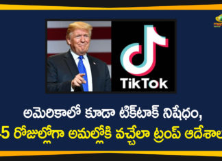 Banning US deals with TikTok, TikTok Ban, TikTok set to ban in US, Trump bans US deals with TikTok, Trump issues order effectively banning TikTok, Trump signs orders banning US business with TikTok, US President Trump, US President Trump Signs on Executive Order Banning US deals with TikTok