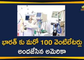 America has Sent Second Shipment of 100 Ventilators to India to help to Fight on Covid-19