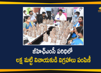 Minister Talasani Srinivas Yadav Distributed Ganesh Idols at Masab Tank