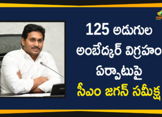 Ambedkar Statue, Ambedkar statue in PWD grounds, Andhra Pradesh, andhra pradesh chief minister, AP CM, AP CM YS Jagan, Construction of Ambedkar Statue, Construction of Ambedkar Statue in Vijayawada, Vijayawada, Vijayawada Ambedkar Statue, Vijayawada Construction of Ambedkar Statue, YS Jagan, YS Jagan Review on Construction of Ambedkar Statue