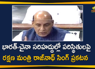 Defence Minister of India, India China Border Affairs, India China border clash, India China Border Conflicts, india china border dispute, India-China Issue, Lok Sabha over India-China Border Situation, Minister Rajnath Singh, parliament session, Rajnath Singh, Union Defence Minister, Union Defence Minister Rajnath Singh