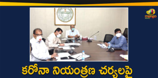 Cabinet Secretary Rajiv Gauba, CS Somesh Kumar, CS Somesh Kumar Video Conference, CS Somesh Kumar Video Conference On Corona Status, CS Somesh Kumar Video Conference with Union Minister, Rajiv Gauba, Somesh Kumar, telangana, Telangana Coronavirus, Telangana CS, Telangana CS Somesh Kumar, Union Minister Piyush Goyal