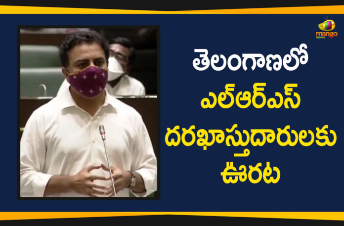 Govt will Collect LRS Fee Based on Land Value, Govt will Collect LRS Fee Based on Land Value at the Time of Registration, KTR On LRS Fee, LRS Fee, Minister KTR, Telangana Assembly, Telangana Assembly 2020, Telangana Assembly 8th Day Session