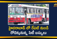 City Buses in Hyderabad, City Buses in Hyderabad Start, Hyderabad, Hyderabad buses start, Hyderabad City, Hyderabad City Buses, Hyderabad City buses to resume, Hyderabad RTC, KCR Gives Green Signal to Start City Buses in Hyderabad, RTC buses in hyderabad, TSRTC