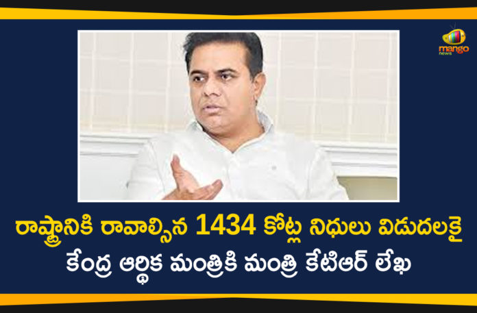KTR Request Release of Pending Grants to ULBs, KTR urges Sitharaman to release pending dues, Minister for IT, Minister KTR, Minister KTR Letter to Union Finance Minister, Minister KTR Wrote a Letter to Union Finance Minister, Pending Grants to ULBs, telangana, Telangana News