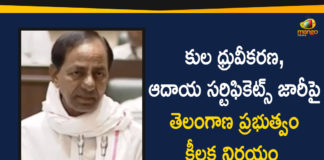 Issue of Caste and Income Certificates, Key Decision over Issue of Caste and Income Certificates, New Revenue Act, New Revenue Act Bill, New Revenue Act Bill in Telangana Assembly, Revenue Act Bill, Telangana Assembly, Telangana Assembly 3rd Day, Telangana Govt Key Decision over Issue of Caste